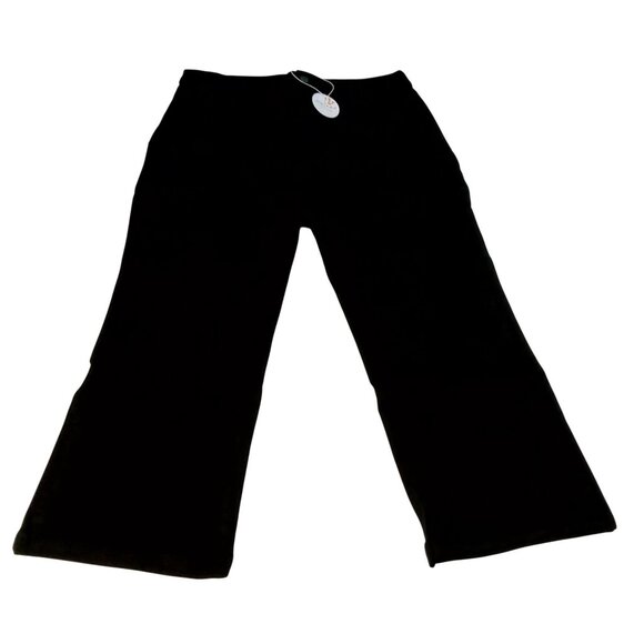 Lacey Chabert Collection Womens Black Pants 1X Cotton/Spandex Blend - Picture 1 of 11